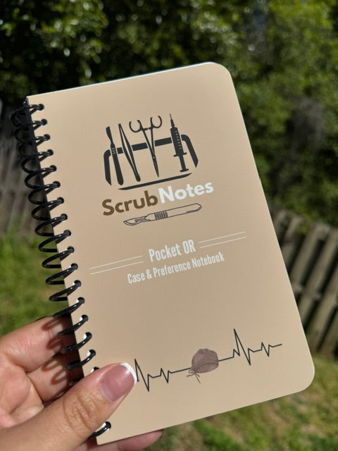 ScrubNotes Pocket OR Case & Preference Notebook