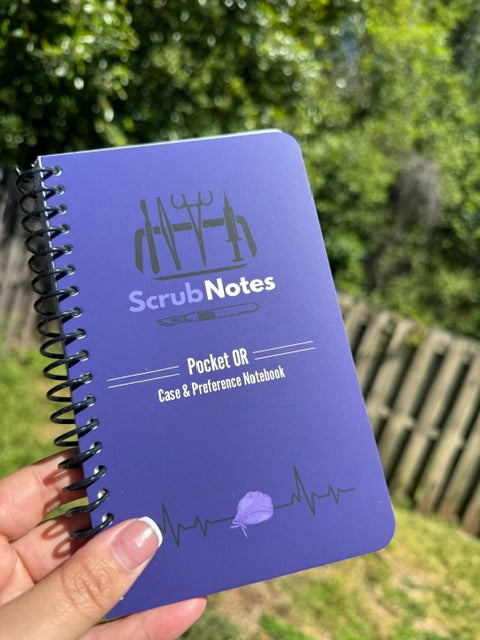 ScrubNotes Pocket OR Case & Preference Notebook