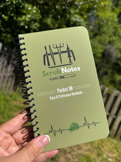 ScrubNotes Pocket OR Case & Preference Notebook